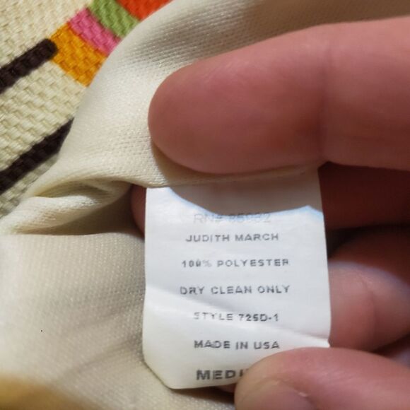 Anthropologie Judith March Black Multi Color Floral Bottom Bow Back Dress sz Me - Picture 3 of 5